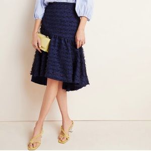 Maeve miranda textured midi skirt